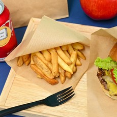 종이봉투 중 도넛 크로플 무지 종이 포장 봉투 L자 봉투 크라프트 15x15 중 400장, 400개, 1개