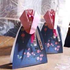 굳초이스 담청나비 한복 카드