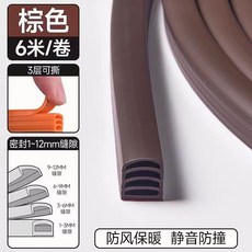 門縫密封條窗戶密封膠條防盜門隔音擋風神器防塵防蟲隔音條, 1個, 【可撕款+厚度可調】19976人選擇2