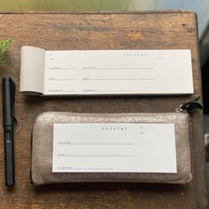 莫莫日貨 日本進口 大枝活版室 活版印刷 領收書 收據 便條紙 MR01, 1個