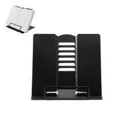 OW 각도조절 독서대 스탠드 블랙 받침대 19cm 거치대 책, 스틸