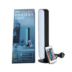 RGB 16색 무드등 리모컨 포함 12팩 스마트 LED 테이블 램프 방 게임 TV 데스크탑 파티 장식용, 1)1pc