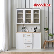 데코라인 코넬 모다 1200L 주방수납장 상부장 세트 DGJ059C, 그레이+오크