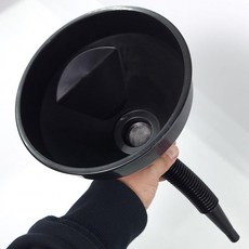 여과필터 비상급유 주유깔대기 블랙, 1개