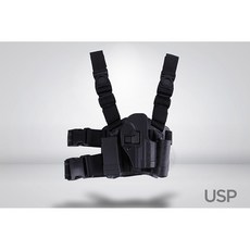 RST 紅星 CQC 硬殼快拔腿掛槍套 FOR USP, 1個, 沙色, 沙色