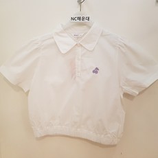 [소이주니어] 블루종 반오픈 카라크롭 셔츠 23m1353wt 여아 여름상품 초특가