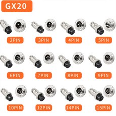 플랜지 버팅 타입 세트 12 10 10 GX20 소켓 코페 GX12 커넥터 GX16 항공 플러그, 5 Set, 4페이지