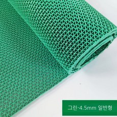 PVC 논슬립 매트 욕실 주방 물빠짐 미끄럼 방지 발매트, 3. 녹색 4.5mm