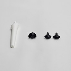 펫마스터/견체 눈 코 꼬리(화이트), 1개