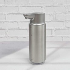 원프라임 메탈 자동 손세정기 욕실 손세정제 디스펜서 해드워시 OP-207 거품비누, 1개, 메탈릭 실버