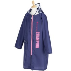 Champion 紫 海軍藍 透明視窗 伸縮空間 雨衣 (140-160cm) 男女適用