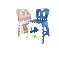 大馬卡折疊椅 附椅背款 戶外休閒露營椅 塑膠板凳 承重150公斤 台灣製造, 1個, 隨機