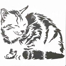 ST-CU2-0139型染版-蝶古巴特diy-簍空模板-塗鴉模版-繪畫模版，輕鬆打造獨特風格，激發無限創意, 1個, ST-CU2-0139