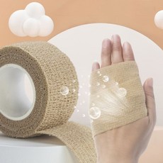 압박붕대 붕대 압박밴드 스포츠테이핑 점착밴드 자가점착붕대 석고붕대 손가락보호대, 선택_블랙