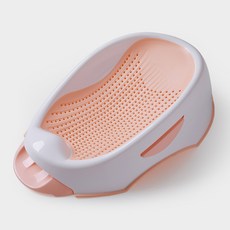 婴儿宝宝洗澡浴盆搭配浴架新生儿洗澡盆支架洗浴用品儿童浴室用品, 嫣然粉:如圖所示