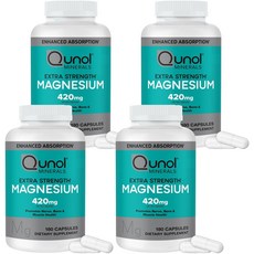 Qunol 特強效鎂 420mg 膠囊, 4個, 180錠