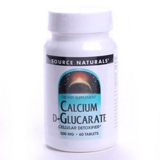 SOURCE NATURALS D-葡萄糖酸鈣補給錠 500mg, 60顆, 1罐