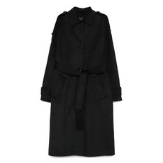 리우조 벨트 싱글 브레스티드 코트