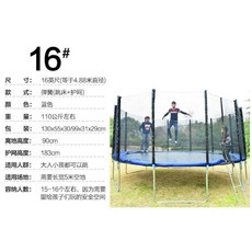 트램폴린 점핑머신 점프 대형 방방이, 2. 16피트(4.88m) 블루