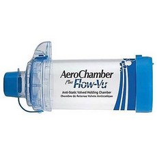 에어로챔버 천식 스페이서 (정식수입제품) AeroChamber Plus Flow-vu Spacer, 1개, 에어로챔버(성인마우스피스형)