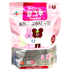 CJ 얌그루 뼈튼튼 칼슘 K2구미 4G, 60개