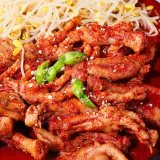 국물 통뼈닭발 600g 얼큰한 국물 캠핑음식 밀키트 통뼈 국물닭발 황금레시피 신선배송, 1개