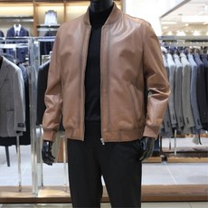 바쏘 24FW 이태리수입 천연 양가죽 100% 오일워싱 재킷점퍼 카멜