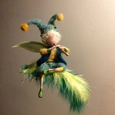 Jiwuo 바늘 Felting 키트 펠트 동물 양모 Felting DIY 키트 도구로 초보자를위한 수제 DIY 재료 바늘 Felting 키트, 91-E, 1개