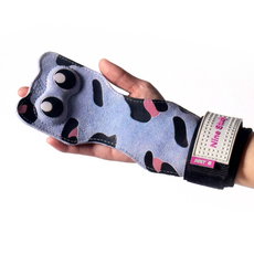 슈아미 러블리 캣 그립 프로 여성 헬스 리프팅 스트랩 양손 손바닥 손목 보호, 1세트, 핑크블루