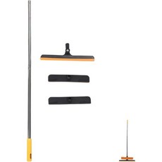 자동차 및 샤워 유리용 물 스크래퍼가 있는 NUOBSTY 롱 핸들 창문 청소 스퀴지 외장 가정용 다기능 윈드실드 도구, 자동차 및 샤워 유리용 물 스크래퍼가 있는 NUOBST