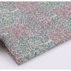 CRT 065 탐나요 순면 40수 트리 플라워 패턴 무늬 원단 꽃무늬 패브릭 대폭 천, 1개, 트리플라워