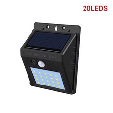 4PCS 태양 IP65 조명 방수 가로등 정원 20LED 출입구 야외 센서, Wall Lamp, 1pc