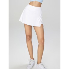 新款側身瑜伽半身裙女遮臀防走光運動短裙速乾戶外健身網球裙