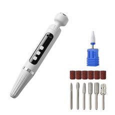 CEYYR 行動式美甲打磨機 充電式修甲器, 1個, 白色6 1