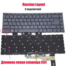 MSI Modern 14 MS-14D3 A10M B11S 용 Rus 미국 스페인어 라틴어 키보드, 03 RU Long Left Ctrl