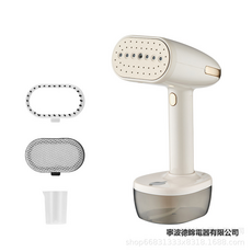 GUEFOON 手持掛燙機家用小型熨斗1800W熨燙機蒸汽刷便攜宿舍燙鬥, 插頭-歐規插頭220VEU（9547）, 米色-加熱面板
