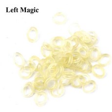 접이식 동전 고무 밴드 키 튜브 물린 오레오 쿠키 마술 트릭 마술사 소품 도구, 1개