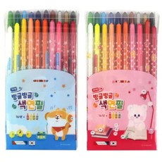 바른딜리버리 모닝글로리 빙글빙글 색연필 20색 핑크, 이미지참조