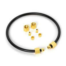 GASHER 38.1cm(15인치) 공기 압축기 언로더 튜브 키트 10개 1cm(3/8인치) 슬리브 페룰 압축 인서트 및 압축 너트 포함, 30" Tube 13PCS