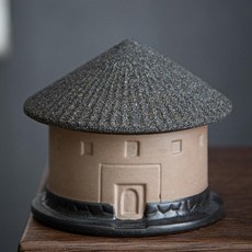 陶瓷奈米濾茶漏 土樓造型, 標準, 1套