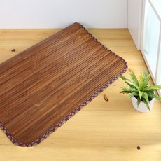 寬版11mm無接縫專利貼合炭化竹蓆 涼蓆 G-D-GE004 涼墊 蓆墊, 4mm-碳化竹蓆,童蓆(57x117cm)橫向