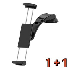 쭌스몰 태블릿 휴대폰 차량용 거치대 대시보드 흡착식 워터폴 초대형 7-15인치 1+1, 실리콘 전체 세트 블랙, 1개