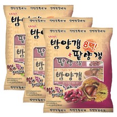 크라운 밤양갱 4p + 팥양갱 4p, 400g, 3세트