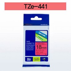 브라더 테이프카트리지 TZe 441 18mm 적색 흑색문자, 0091 본상품선택