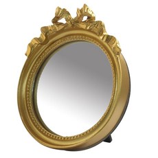 대형 바로크풍 전신 거울 장식용 폴리우레탄 목각 루이 스타일 경사진 빈티지, 01 Gold