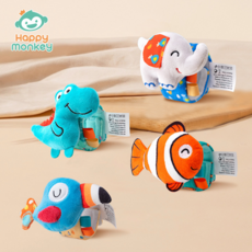 해피몽키 아기 손목자연 딸랑이 2종 세트, 1개, 1 세트