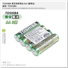 TOSHIBA 東芝 環保電池 AA 3號電池 R6UG, 1個