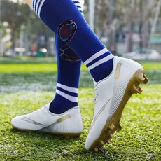 발볼넓은 풋살화 성인 잔디 인도어 가벼운 경기화 실내, 1개, E. 2050 롱스터드 화이트