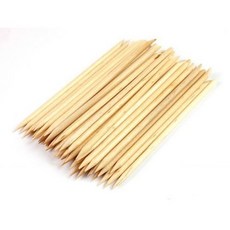 조바나 150개 네일 아트 오렌지 우드 스틱 큐티클 푸셔 리 JOVANA 150pcs Nail Art Orange Wood Sticks Cuticle Pusher Remover M, 1개
