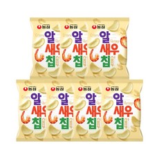 농심 알새우칩, 110g, 7개